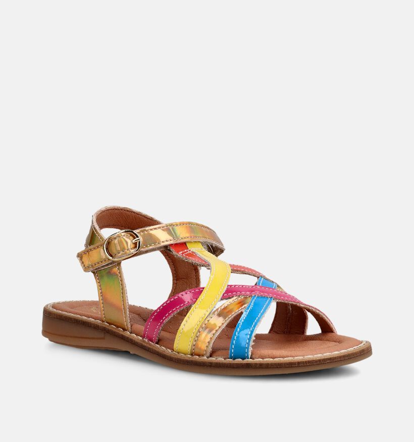 Little David Sunny Gouden/Colorblock Sandalen voor meisjes (372938)