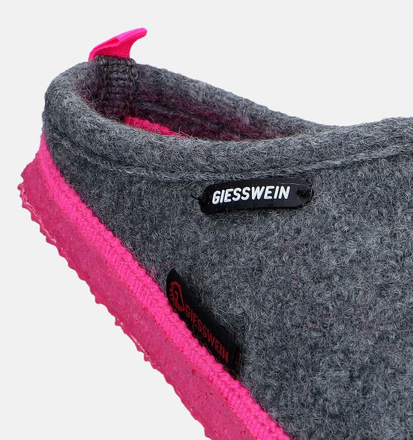 Giesswein Woolpops Pantoufles en Gris pour femmes (333554)