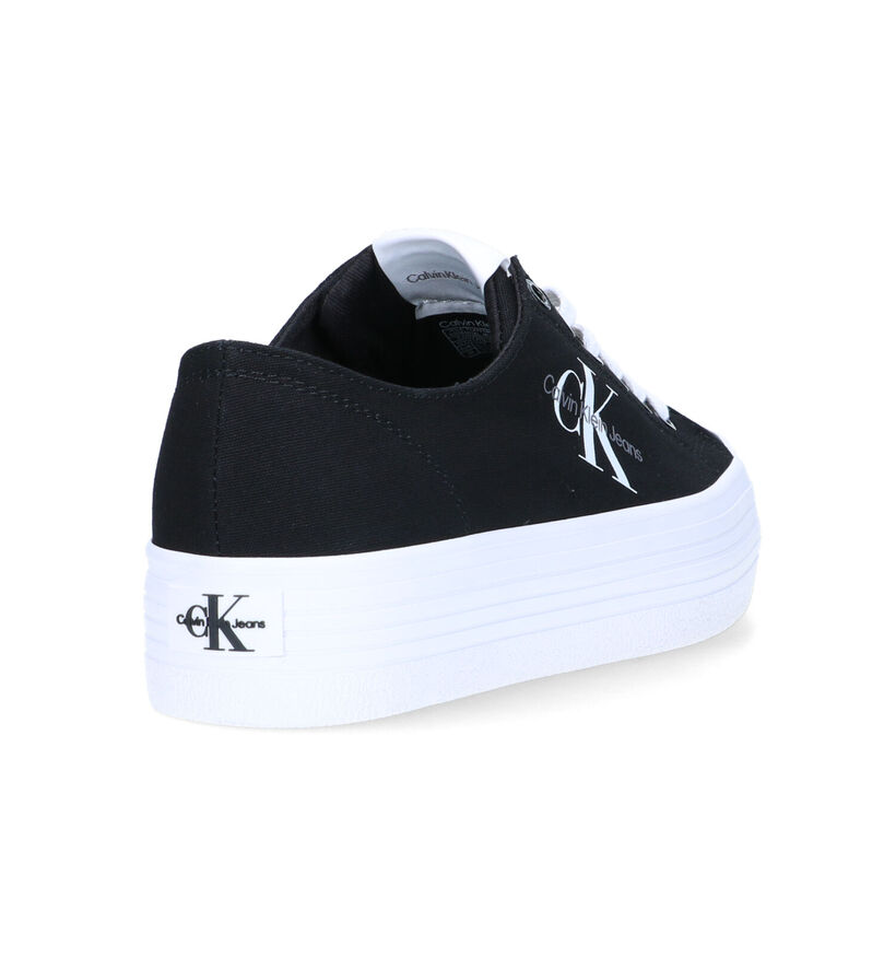 Calvin Klein Vulc Flatform Zwarte Sneakers voor dames (321039) - geschikt voor steunzolen