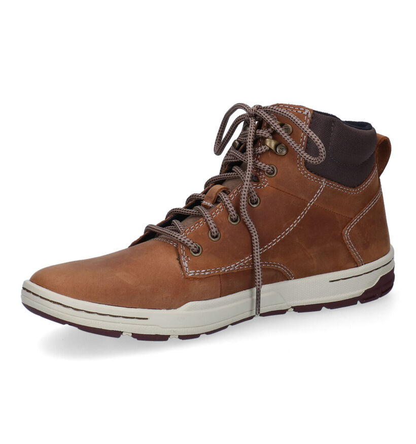 Caterpillar Colfax Bottines en Cognac pour hommes (329666) - pour semelles orthopédiques