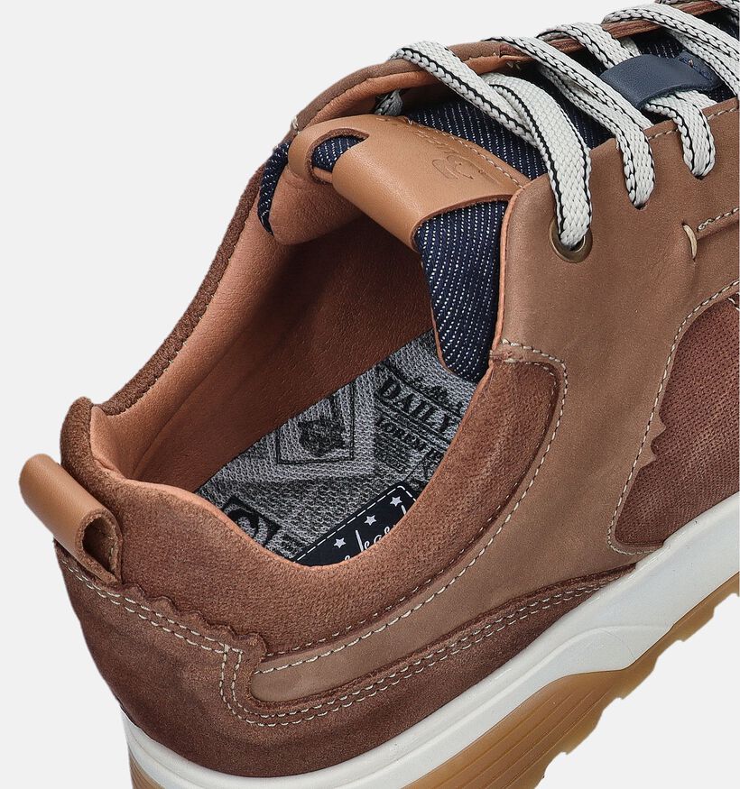 Bufflox Berlin Chaussures à lacets en Cognac pour hommes (353924) - pour semelles orthopédiques