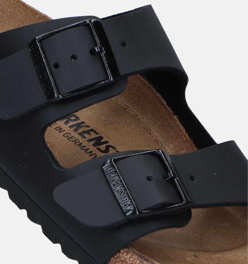 Birkenstock Arizona Nu-pieds en Noir pour garçons (338066)