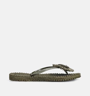 Ilse Jacobsen Slippers Beige/Groen