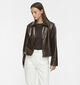 Vila Shinny Donkerbruine Korte Jas voor dames (378480)