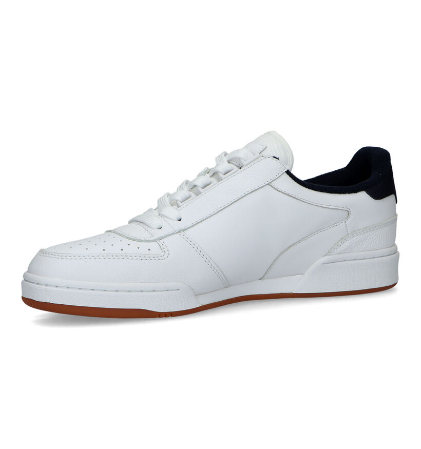 Polo Ralph Lauren Polo Court Witte Veterschoenen voor heren (320285) - geschikt voor steunzolen