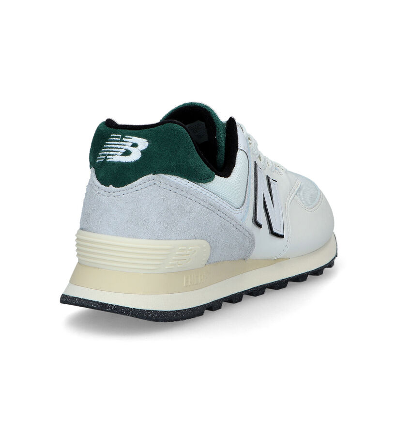 New Balance 574 Baskets en Blanc pour hommes (319188) - pour semelles orthopédiques