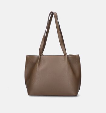 Laurent David Schoudertassen Zwart/Cognac/Groen