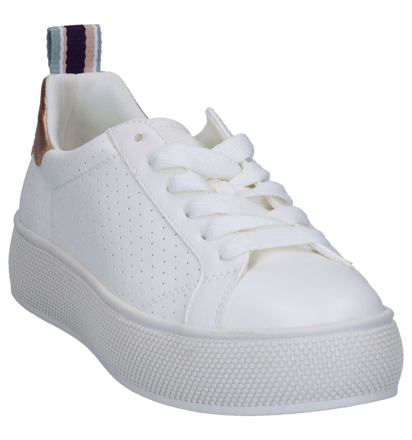 Esprit Chaussures à lacets en Blanc en simili cuir (275607)