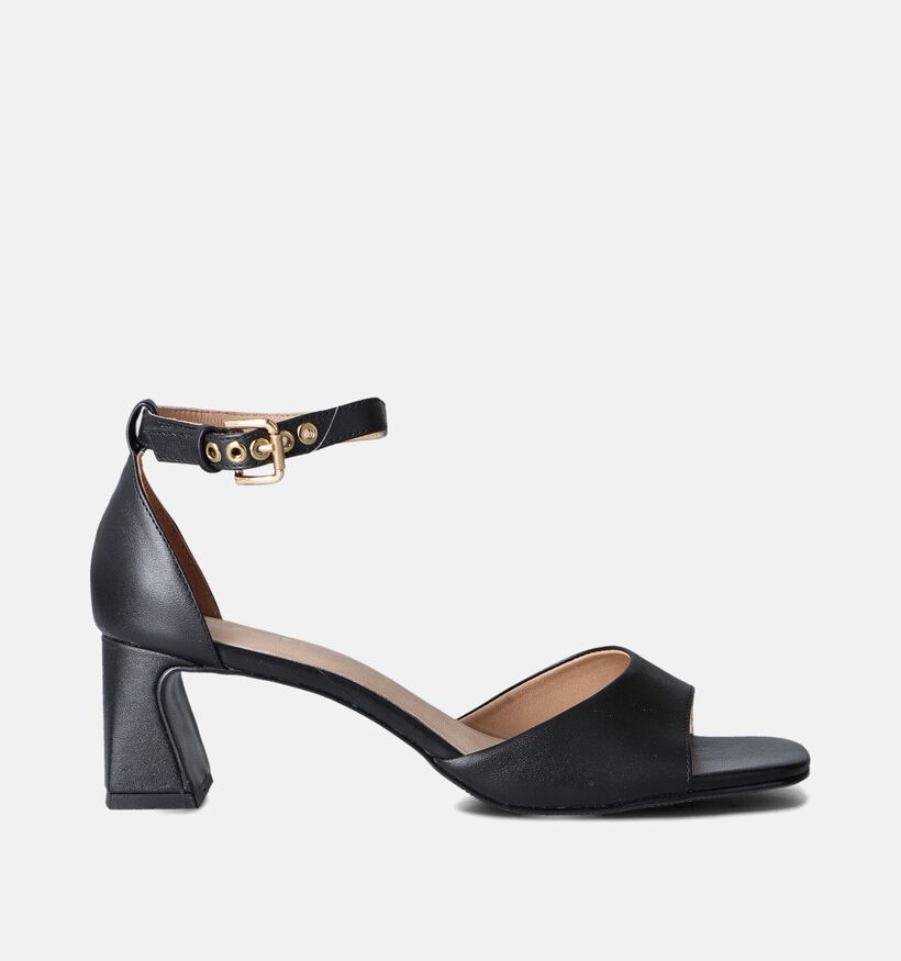 Tango Katya Zwarte Sandalen met hak voor dames (362962)