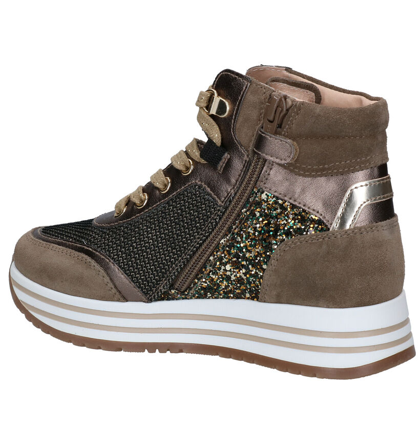 NeroGiardini Chaussures hautes en Taupe en simili cuir (297735)