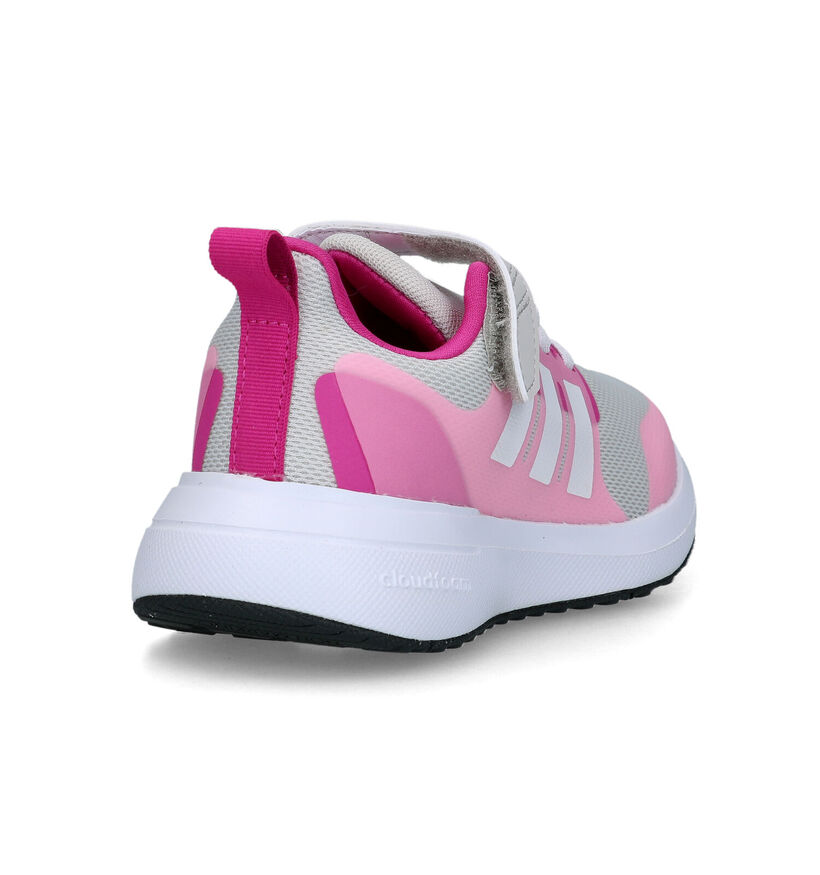 adidas Fortarun EL Baskets en Rose pour filles (324963) - pour semelles orthopédiques