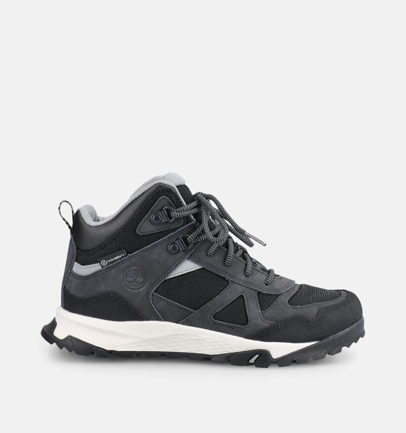 Timberland Lincoln Peak Mid Waterproof Zwarte Wandelschoenen voor jongens, meisjes (377368) - geschikt voor steunzolen