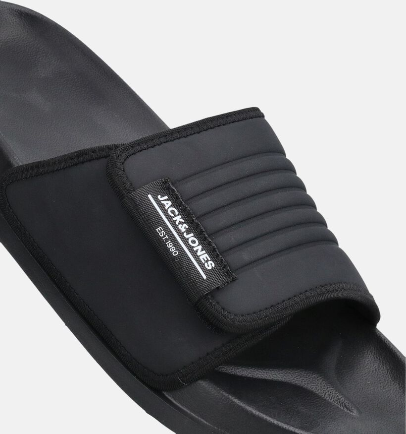 Jack & Jones Nelsen Velcro Slider Claquettes en Noir pour hommes (369691)