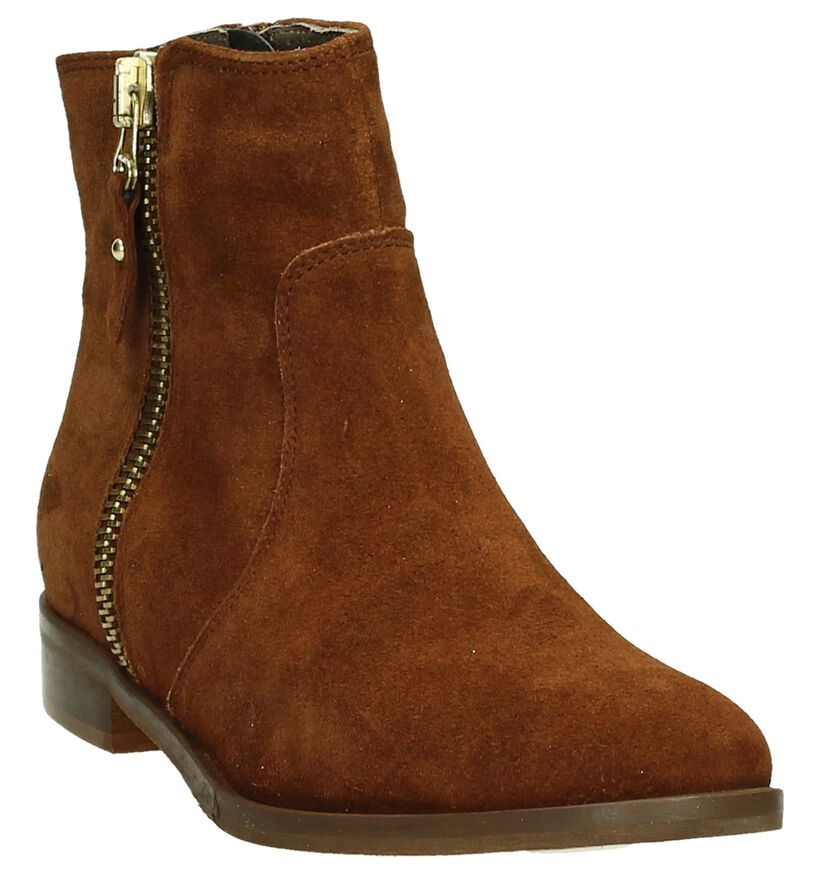 Eye Cognac Boots in daim (181567)