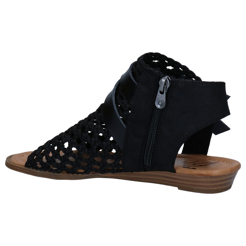 Blowfish Malibu Vegan Ballad Zwarte Sandalen in kunstleer (288918)