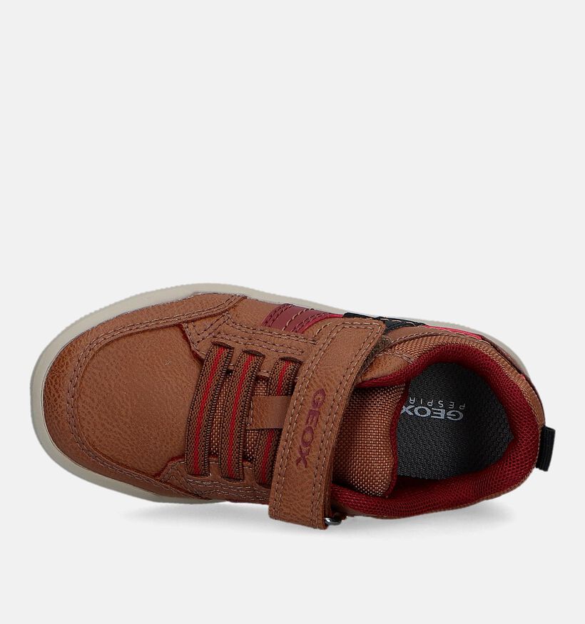 Geox Arzach Cognac Sneakers voor jongens (330061) - geschikt voor steunzolen