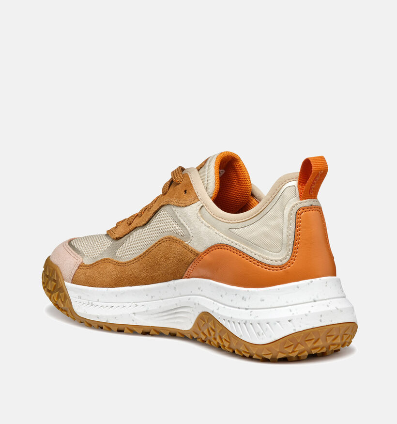 Geox Oliviera Grip Baskets en Cognac pour femmes (353795) - pour semelles orthopédiques