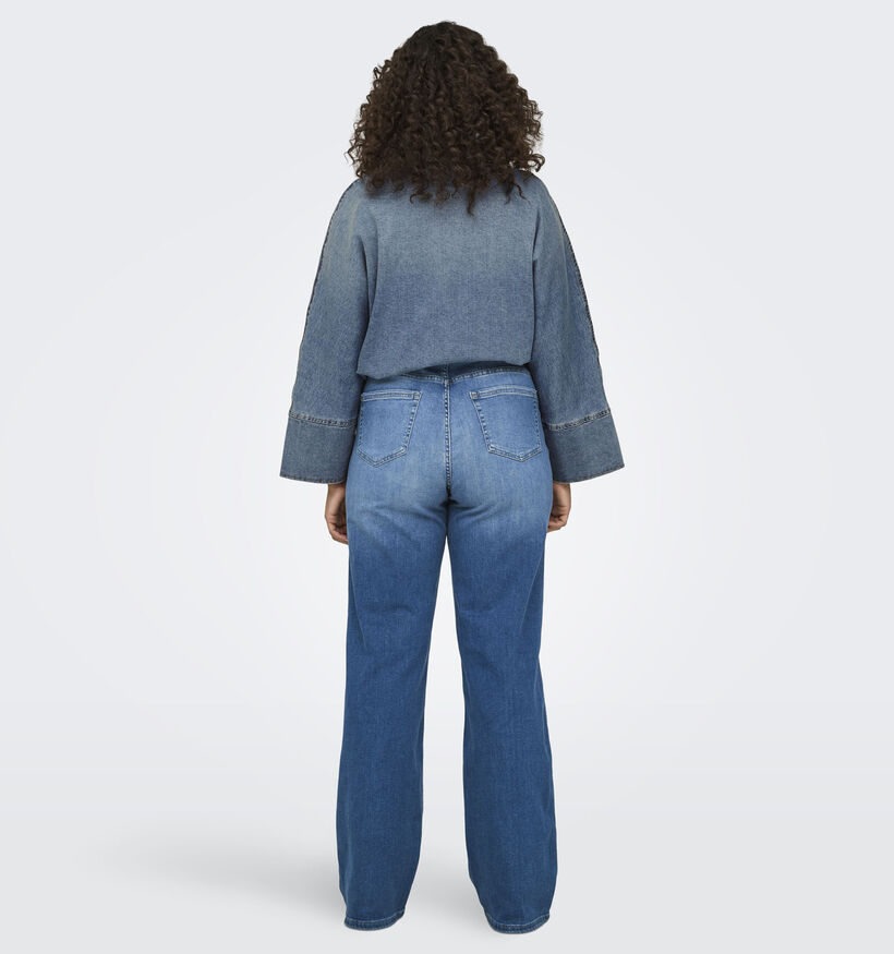 ONLY Carmakoma Willy Blauwe Wide leg jeans L32 voor dames (351428)