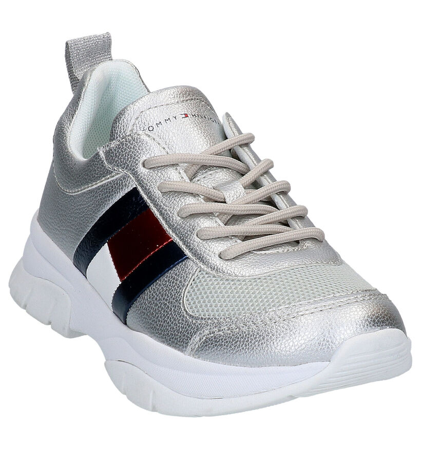 Tommy Hilfiger Baskets basses en Argent en simili cuir (266559)