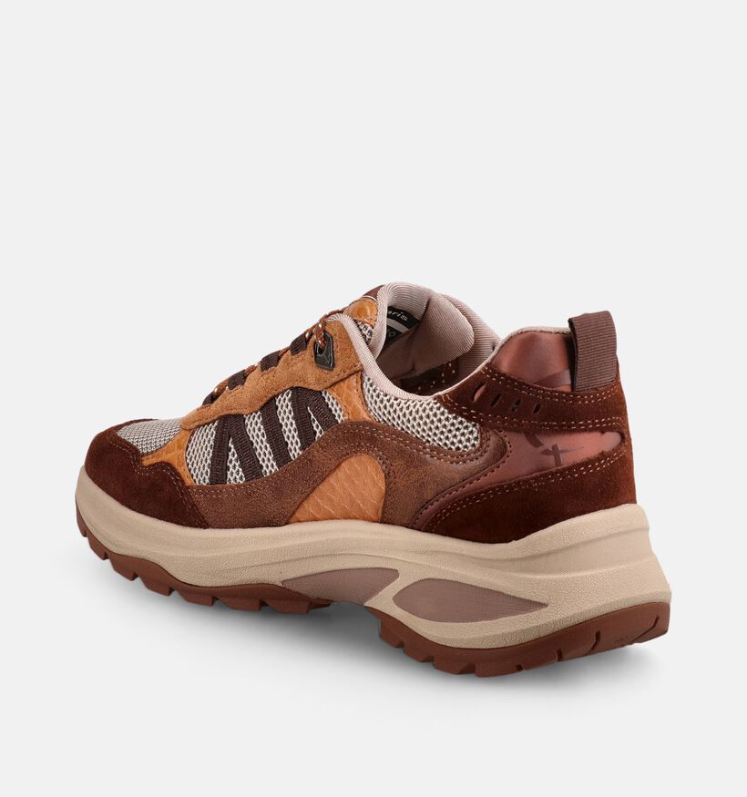 Tamaris Bruine/Oranje Sneakers voor dames (376746) - geschikt voor steunzolen