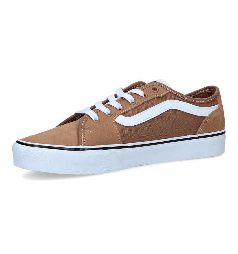 Vans Filmore Decon Baskets en camel en textile (321115)