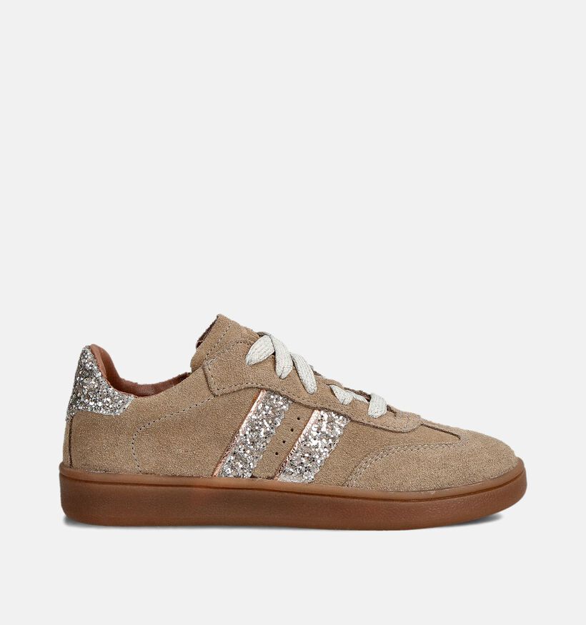 Little David Beige Sneakers voor meisjes (363016) - geschikt voor steunzolen
