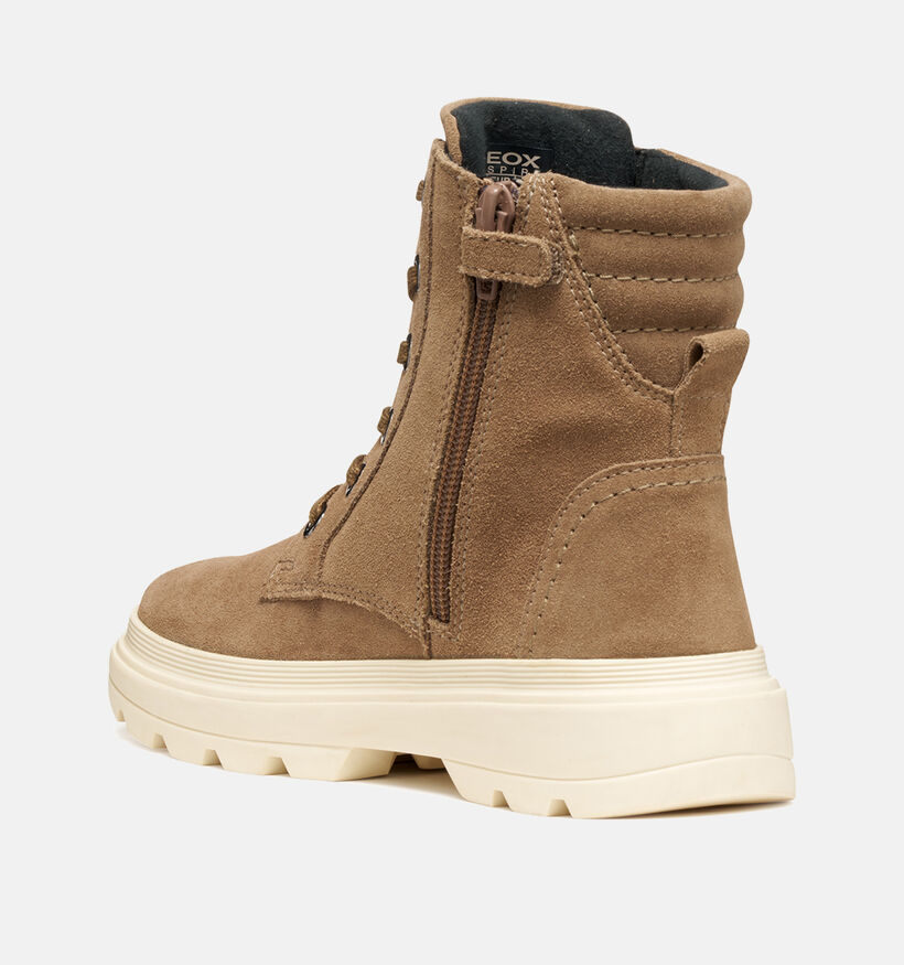 Geox Kiddartah Cognac Hoge Schoenen voor meisjes (360378) - geschikt voor steunzolen