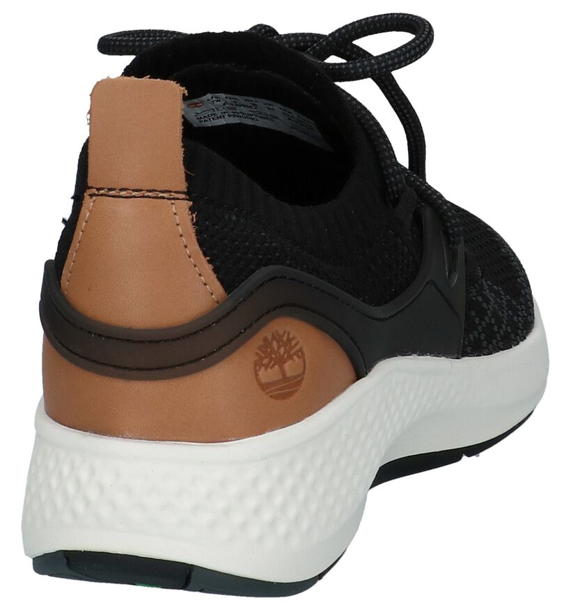 Lichtblauwe Lage Sportieve Sneakers Timberland Flyroam Go Knit Chukka in stof (212240)