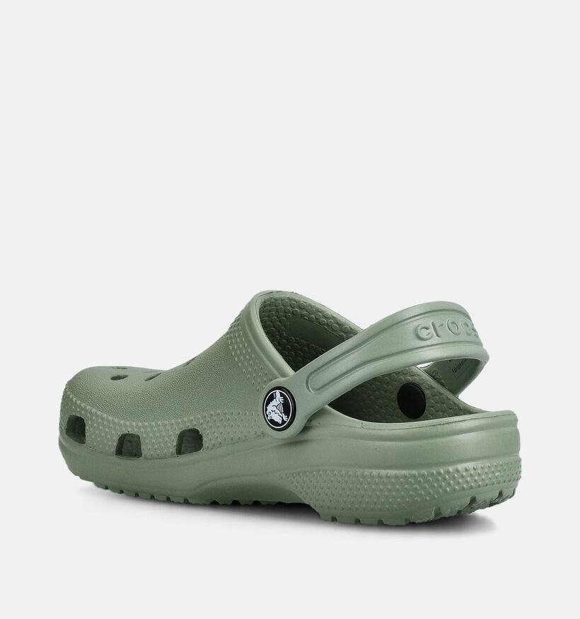 Crocs Classic Clog Nu-pieds en Vert pour filles, gar&ccedil;ons (371016)