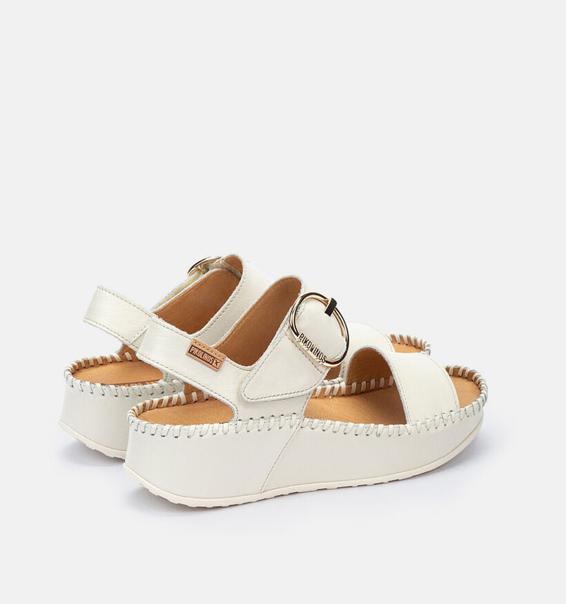 Pikolinos Marina Sandales compens&eacute;es en &Eacute;cru pour femmes (370535)