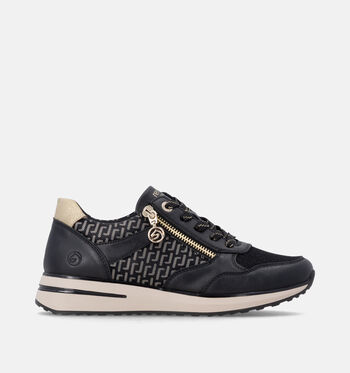 Remonte Low Sneakers Zwart/Goud