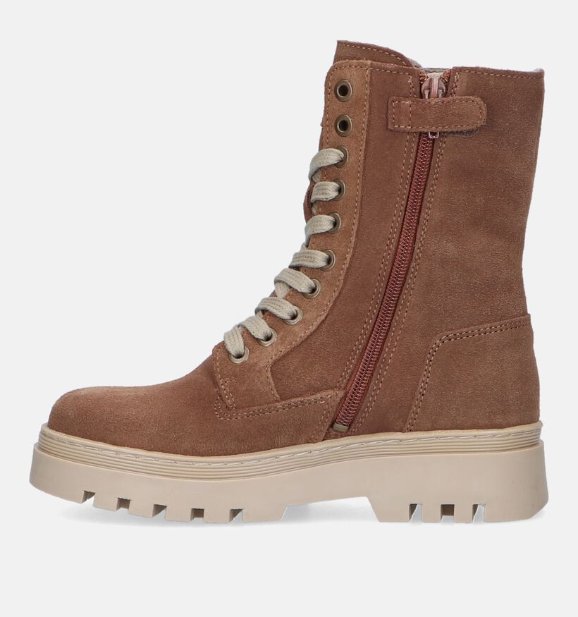 Bullboxer Bottines robustes en Cognac pour filles (332022) - pour semelles orthopédiques