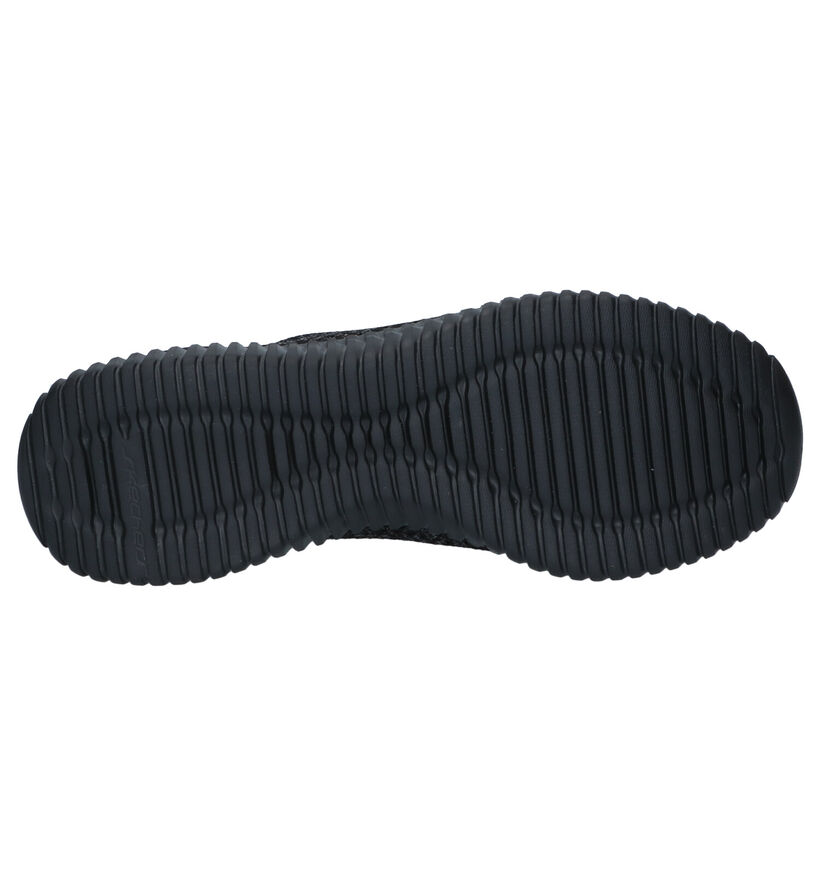 Skechers Elite Flex Zwarte Sneakers in stof (287105)