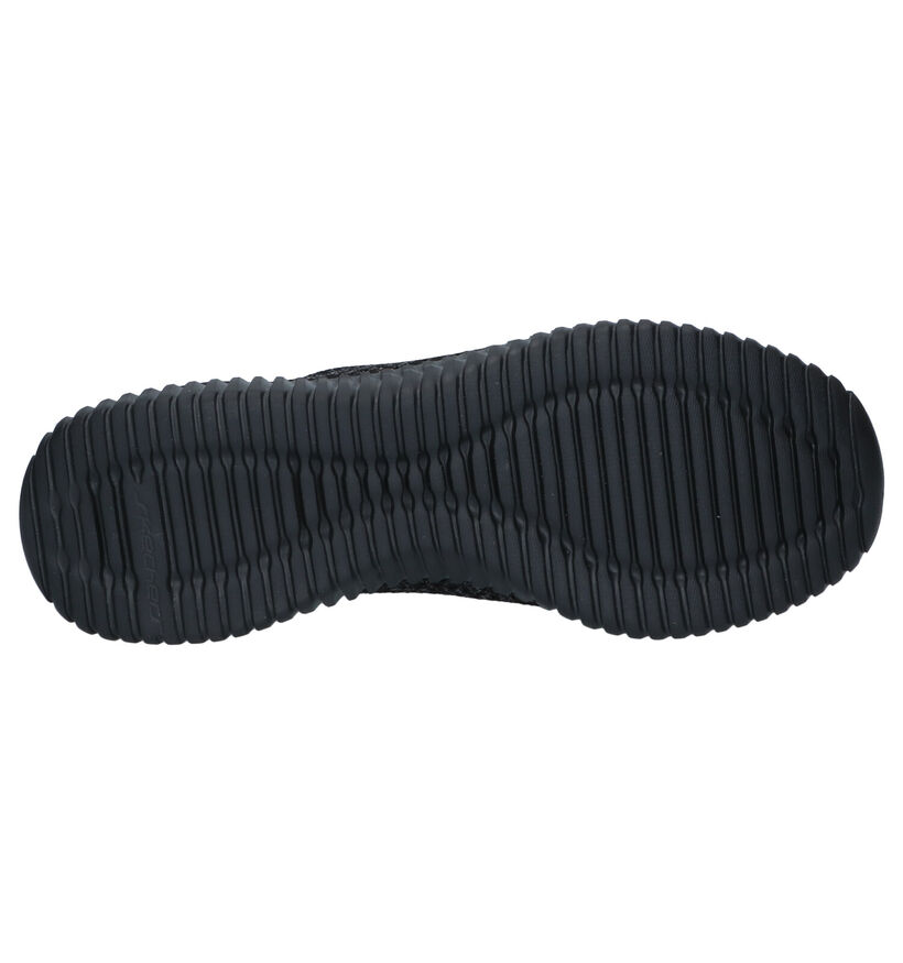 Skechers Elite Flex Baskets en Noir en textile (287105)