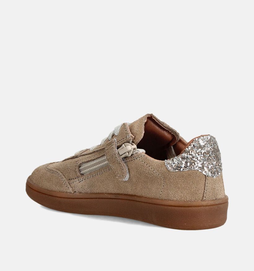 Little David Beige Sneakers voor meisjes (363016) - geschikt voor steunzolen