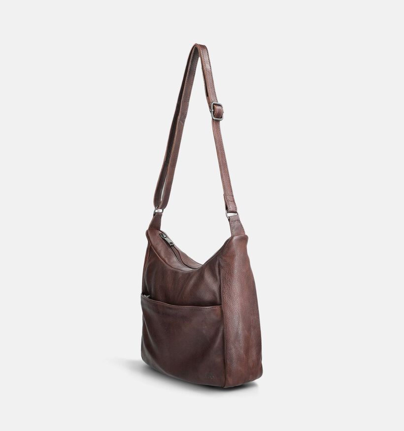 Bear Design Donkerbruine Schoudertas voor dames (382135)