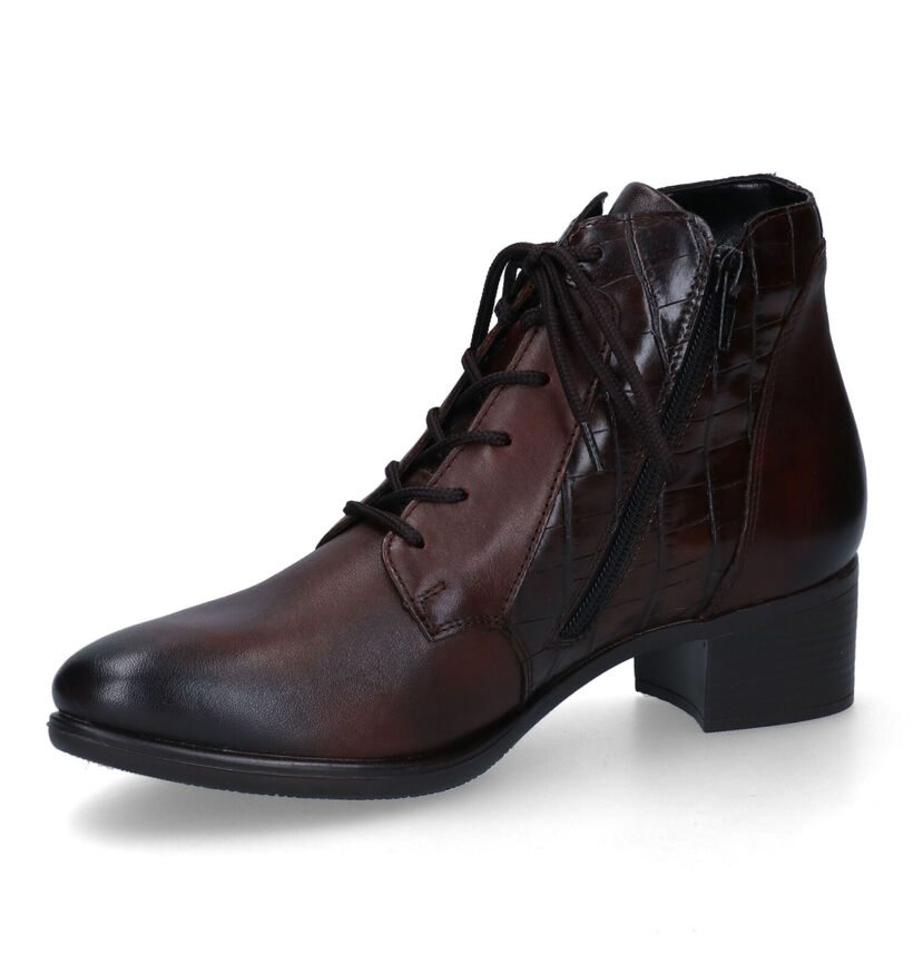 Remonte Bottines à lacets en Brun foncé pour femmes (298060) - pour semelles orthopédiques