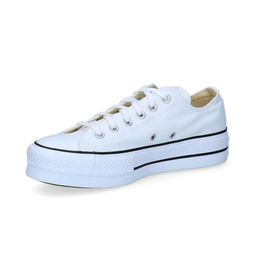 Converse AS Platform OX Witte Sneakers in stof (314817)