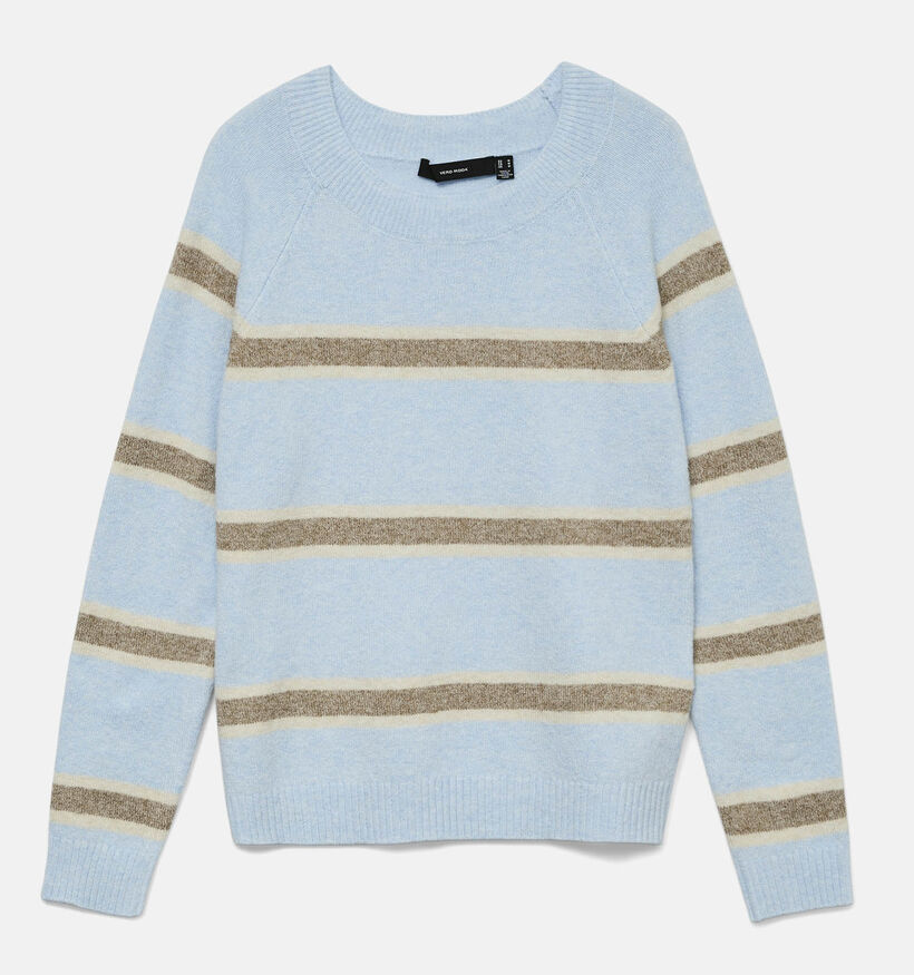 Vero Moda Doffy Lichtblauwe/Beige Trui voor dames (367177)