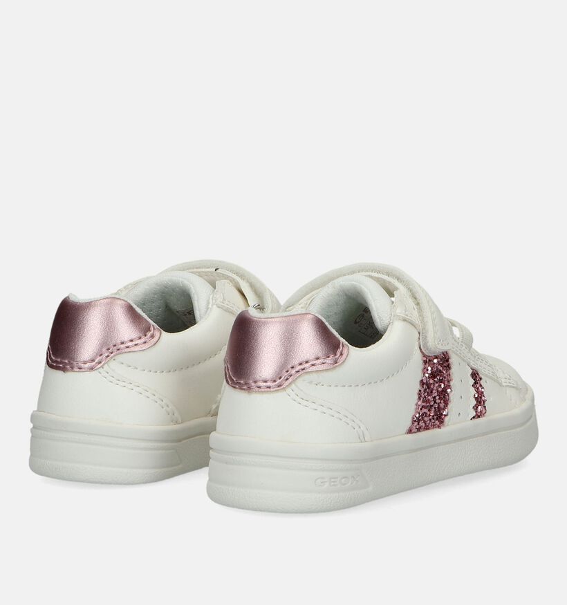 Geox Djrock Witte Sneakers voor meisjes (330114) - geschikt voor steunzolen