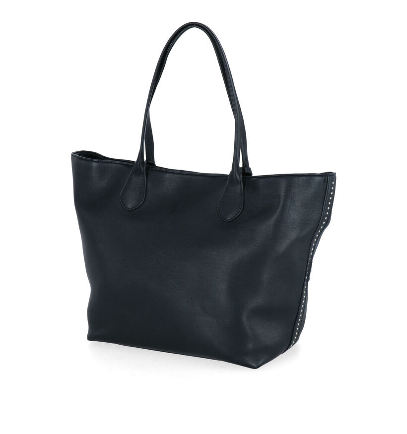 Kisses of Pearl Sigrid Zwarte Shopper Tas in kunstleer (299146)