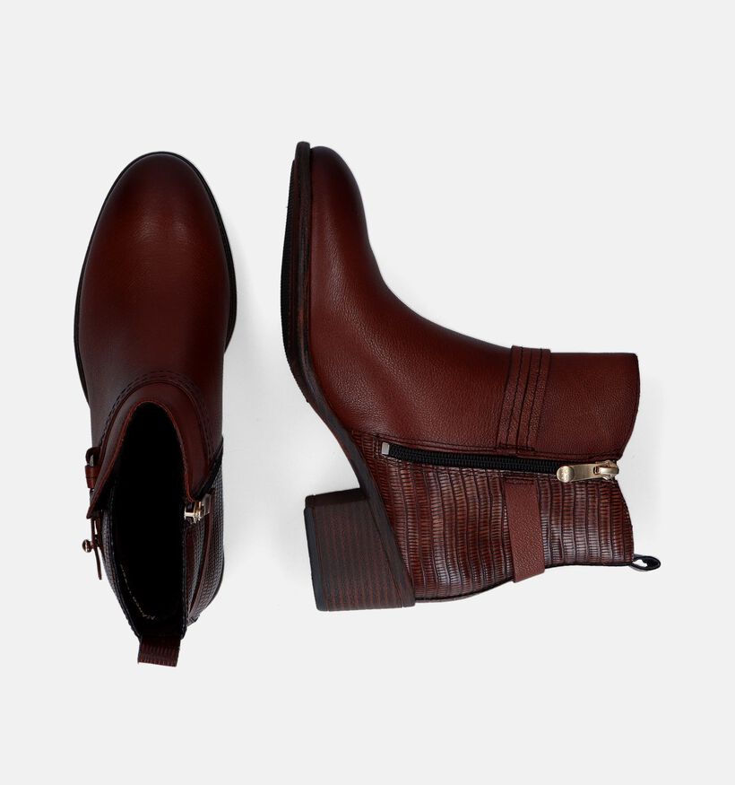 Marco Tozzi Bottines plates en Marron pour femmes (315362)