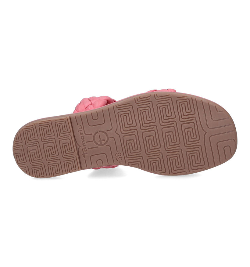 Tamaris Nu-pieds plates en Rose pour femmes (307550)