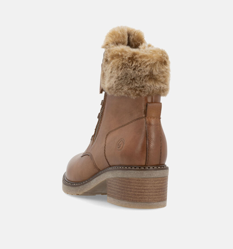 Remonte Boots à lacets en Cognac pour femmes (347227) - pour semelles orthopédiques
