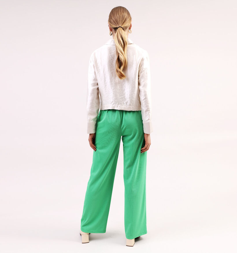 Vero Moda Rony Pantalon Large en Vert pour femmes (331805)