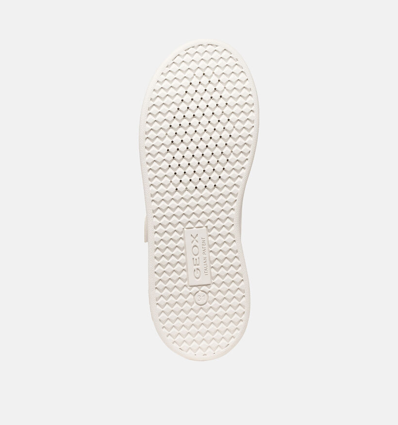 Geox Eclyper Witte/Lichtroze Sneakers voor meisjes (370119) - geschikt voor steunzolen