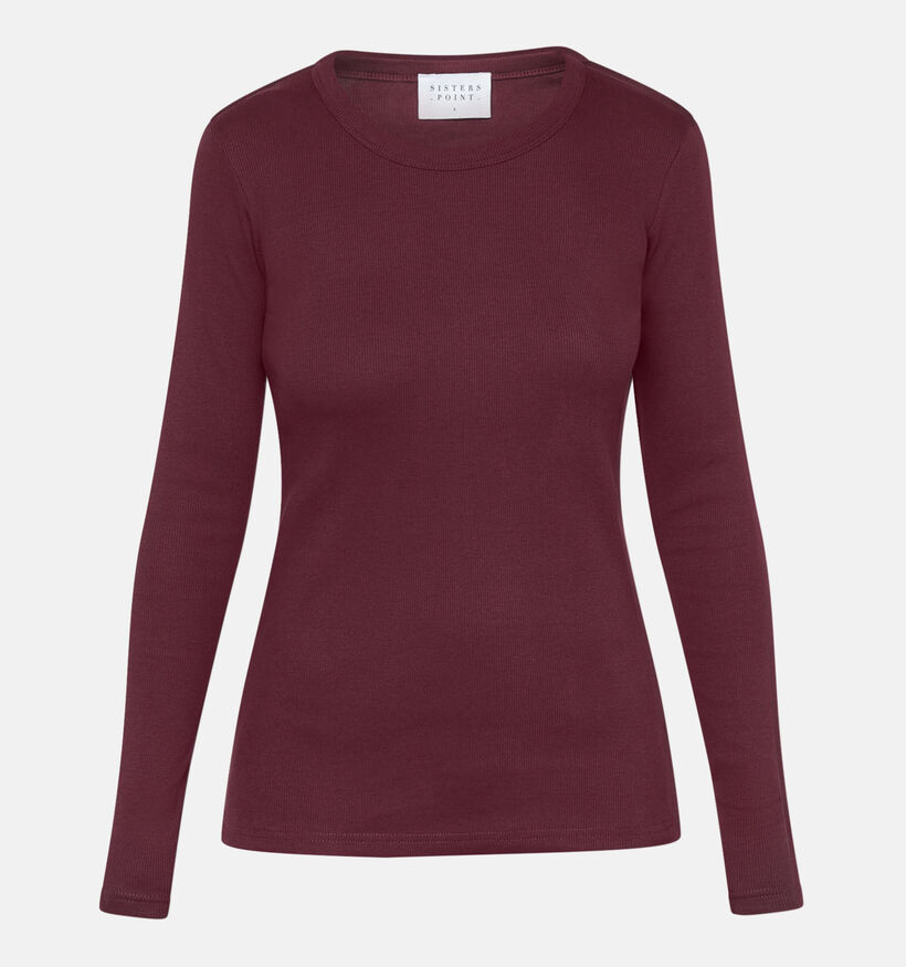 Sisters Point Eike Longsleeves en Bordeaux pour femmes (371958)