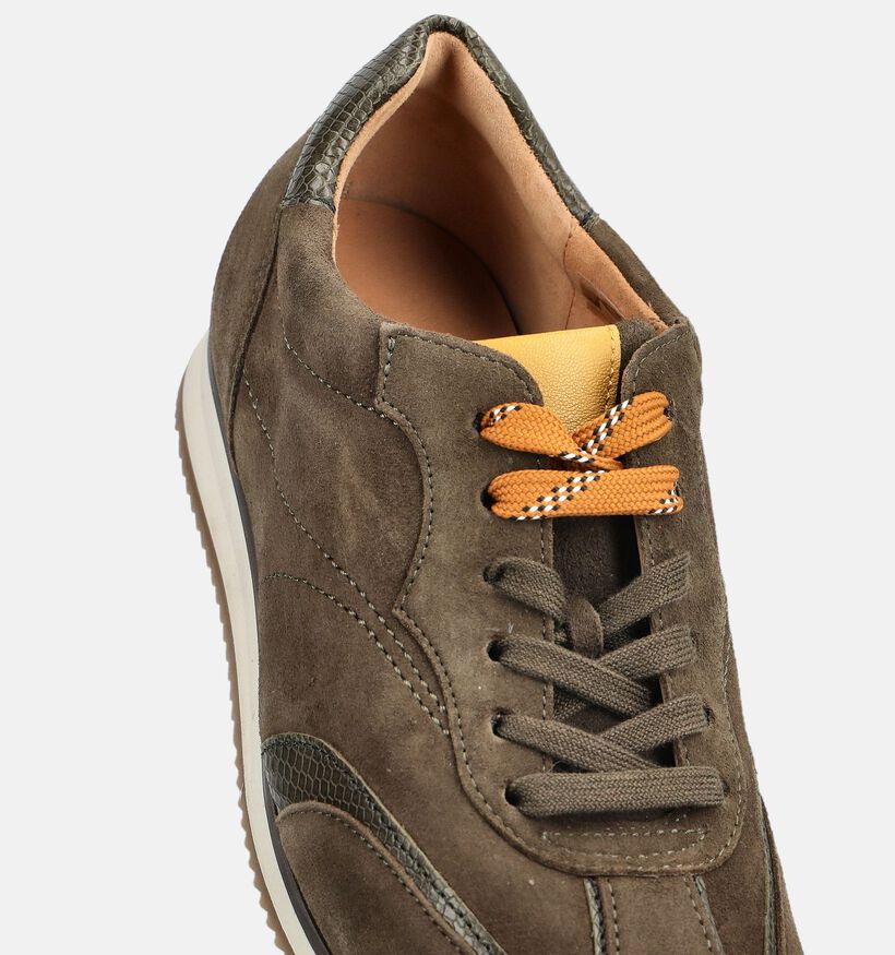 Gabor Kakigroene Sneakers voor dames (380044) - geschikt voor steunzolen