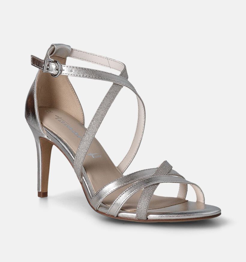 Tamaris Zilveren Sandalen met Gesloten Hiel voor dames (354339)