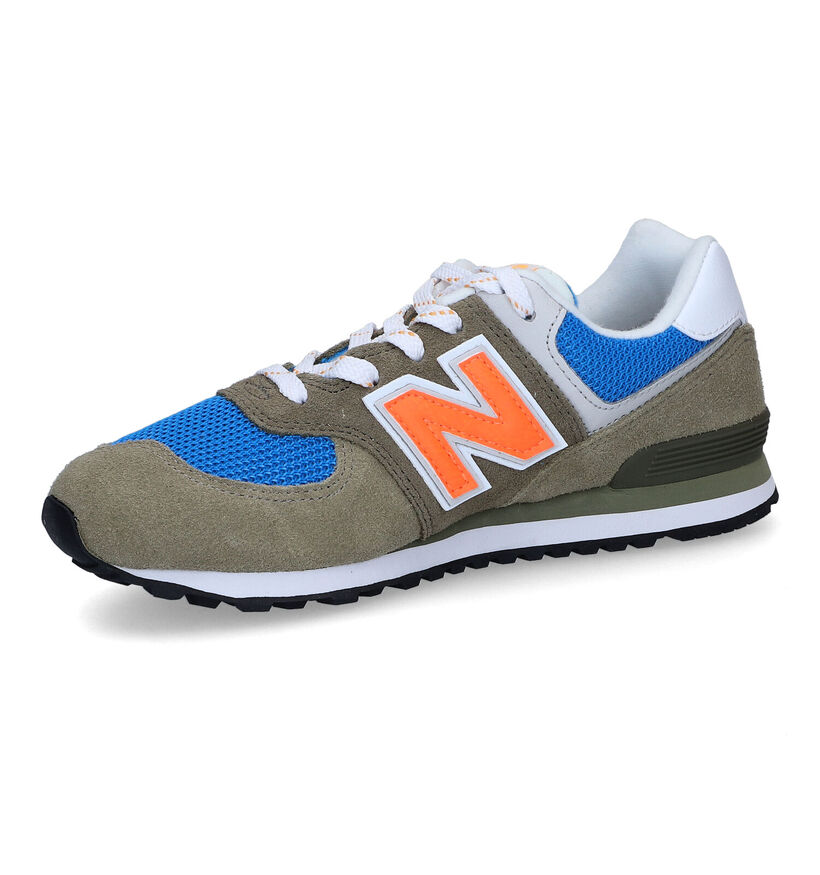 New Balance GC 574 Baskets en Vert pour garçons (319262)